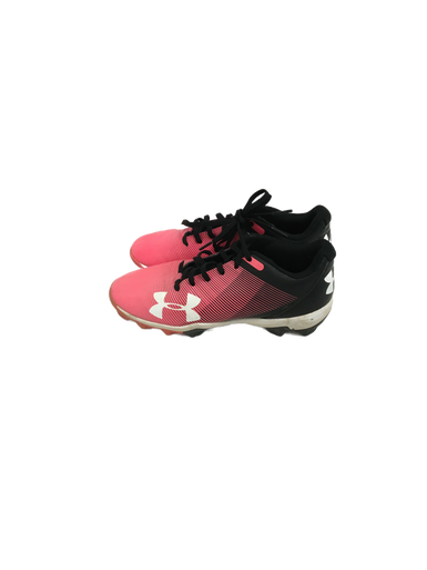Used Under Armour Leadoff Low Junior 03.5 Bb Sb Cleats Black And Pink 11692-s000130424