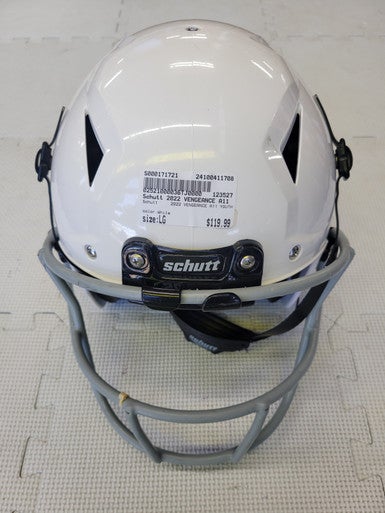 Used Schutt 2022 Vengeance A11 Youth Fb Helmet White Lg 11708-s000171721
