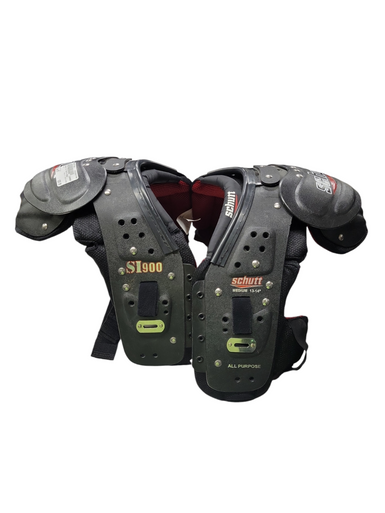 Used Schutt Si Youth Pads Fb Shoulder Pads Black Md 11708-s000173622