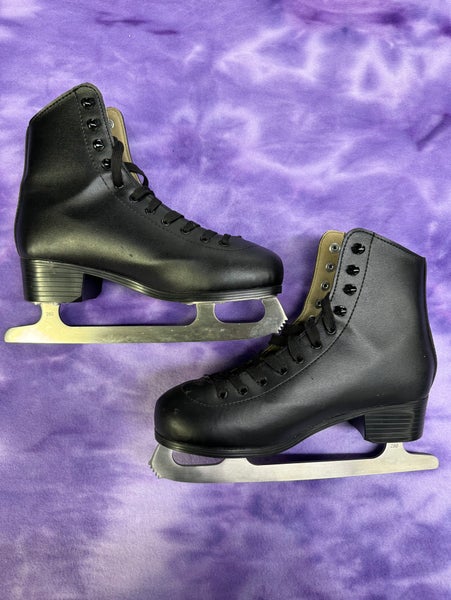 Black American Figure Skates Adult 8 (Used)