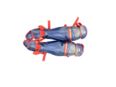 Used Easton Catchers Leg Guards Navy Blue Intermed 11613-s000152516