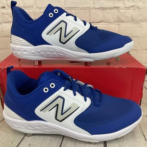New Balance L3000TB6 Fresh Foam X 3000 V6 Metal Baseball Cleats Blue White US 14