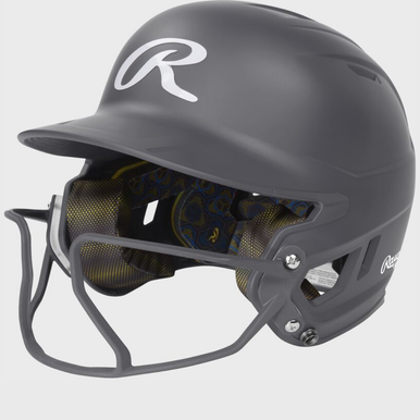 New Mach Hi-viz Fastpitch Batting Helmet Jr Graphite 11855-rawmchvizjrgr