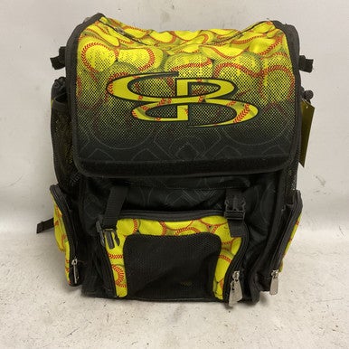 Used Boombah Superpack Bb Sb Player Backpack Yellow 11855-s000177576