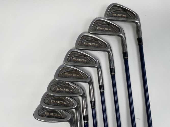 Tommy Armour 845 S Silver Scot Iron Set 3-PW G Force 2 Regular Graphite Mens RH