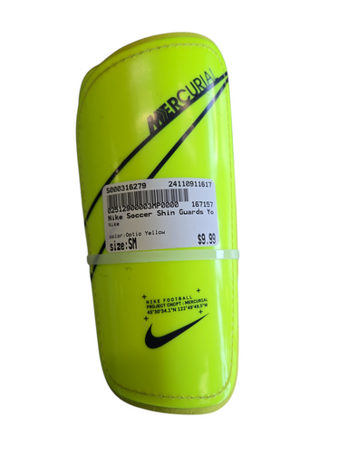 Used Nike Soccer Shin Guards Youth Optic Yellow Sm 11617-s000316279