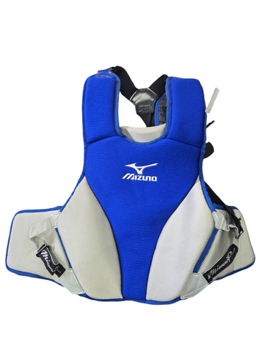 Used Mizuno Dry Lite Adult 16inch Catchers Chest Protector Royal Blue Adult 11617-s000315349