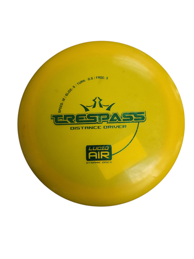 Used Dynamic Discs Trespass Lucid Air Disc Golf Driver Yellow 11617-s000319556