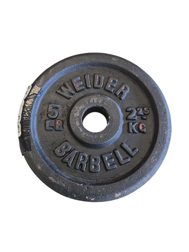 Used Weider Standard Plate (each) 5 Lb 11617-s000317115