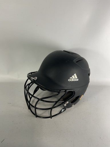 Used Adidas Black Batting Helmet Batting Helmet W Mask Black Md 11834-s000027884