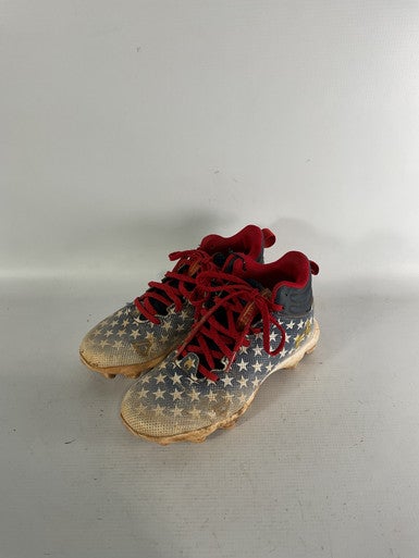 Used Under Armour Usa Bb Cleat Bb Sb Cleats Navy Blue Junior 04 11834-s000027457
