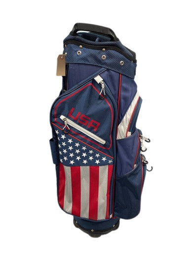 Used Hotz American Flag Mens Cart Bag Navy Blue 11735-s000338775