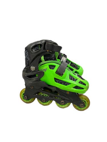 Used Rollerderby Size 12 - 1 Child Rec Fitness Skates Kelly Green Adjustable 11735-s000343027