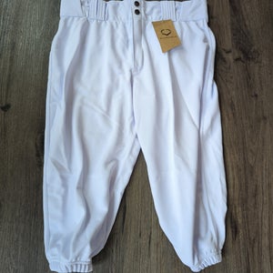 White Men's Large Adult Short. EvoShield Game Pants (New)