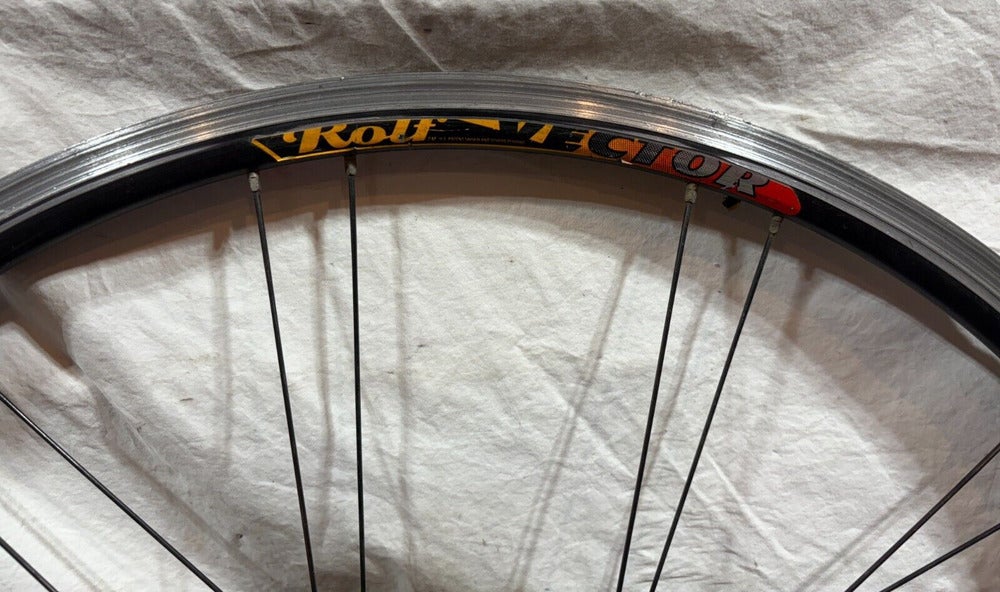 Rolf Vector 24-Paired Spoke Black Aluminum 700C Rear Wheel Fast Shipping