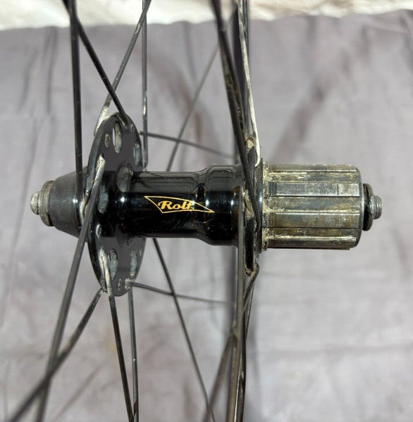 Rolf Vector 24-Paired Spoke Black Aluminum 700C Rear Wheel Fast Shipping