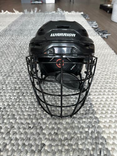 Black Warrior RS Pro Box Lacrosse Helmet (Large)