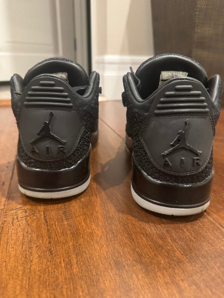 AIR JORDAN 3 RETRO Flyknit Black: Men’s 10.5