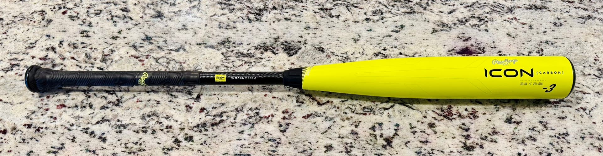 Rawlings BBCOR Certified Icon Glowstick(-3) Composite 30 oz 33" (Used)