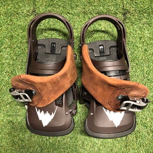 Men's Medium Burton Malavita Leather Snowboard Bindings (New)