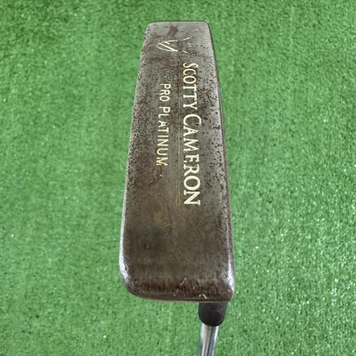 Scotty Cameron Pro Platinum Raw Finish Newport Mid Slant Putter 32" Right Handed