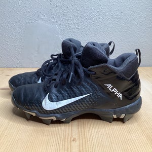 Black Kid's Size 4Y Youth Alpha Nike Low Top Footwear Molded Cleats (Used)