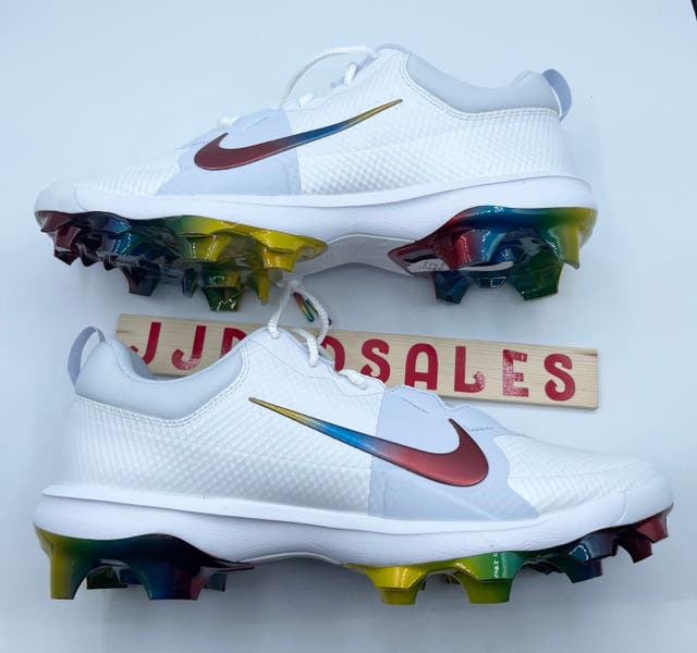 Nike Force Zoom Trout 9 Pro MCS Rainbow Baseball Cleats