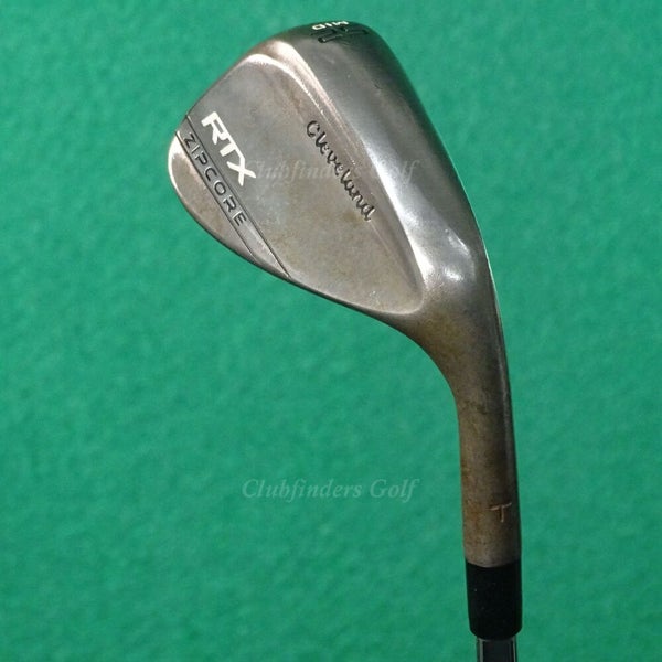 Cleveland RTX Zipcore MID Raw "T" Stamp 52-10 52 GW Gap Wedge DG Spinner Steel