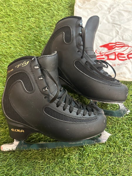 EDEA Ice Fly Figure Skates w/ John Wilson Pattern 99 Blades – Size 225