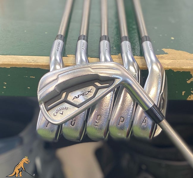 Used Callaway Apex Forged 16 Iron Set 6-P, A Steelfiber i95 Pured Graphite