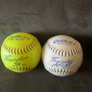 2 Dudley Softballs (Used)