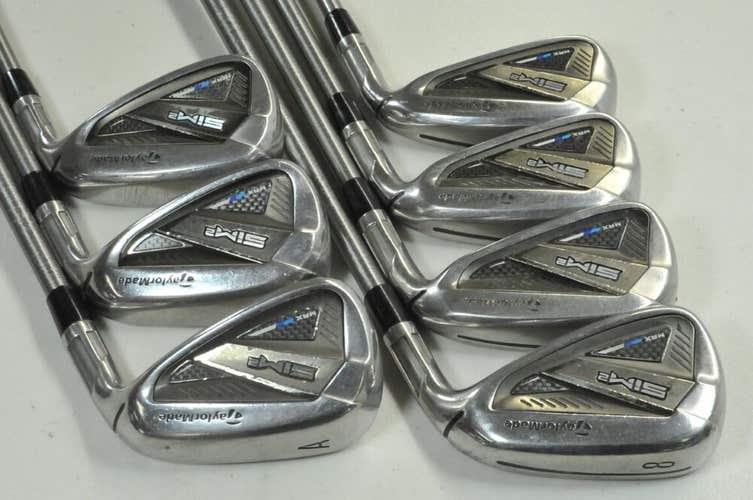TaylorMade SIM2 Max 5-PW,AW Iron Set Stiff Flex Right SteelFiber 70 # 189235