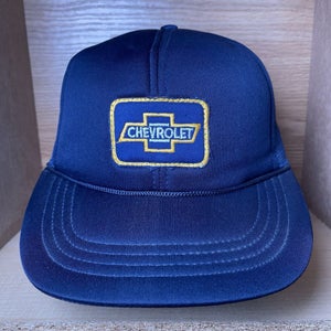 Vintage Chevrolet Chevy Patch Mesh Trucker Snapback Hat Cap