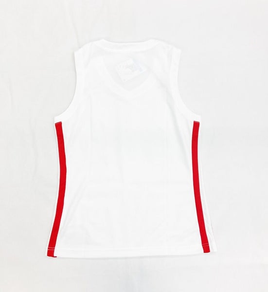 Nike Jordan Stock DF Overtime Basketball Jersey Women's M White Red FQ3737