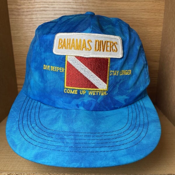 Vintage Bahamas Divers Snapback Patch Hat Cap