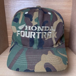 Vintage Honda Camo Fourtrax Promo Camouflage Snapback Hat Cap 1990s