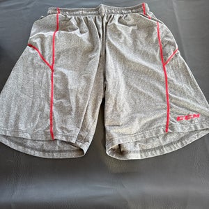 Gray Large Men's CCM (Used) Workout Shorts