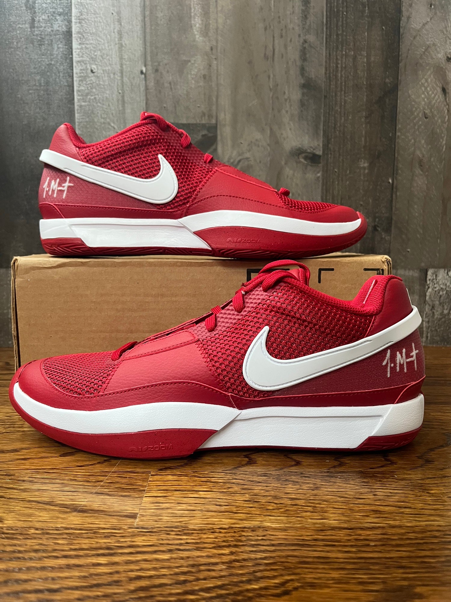Nike Ja Morant 1 TB Promo Low University Red/White Mens 11
