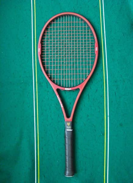 1986 Rare Wilson Jack Kramer Staff 85 Graphite 16x18 1/4 Cover