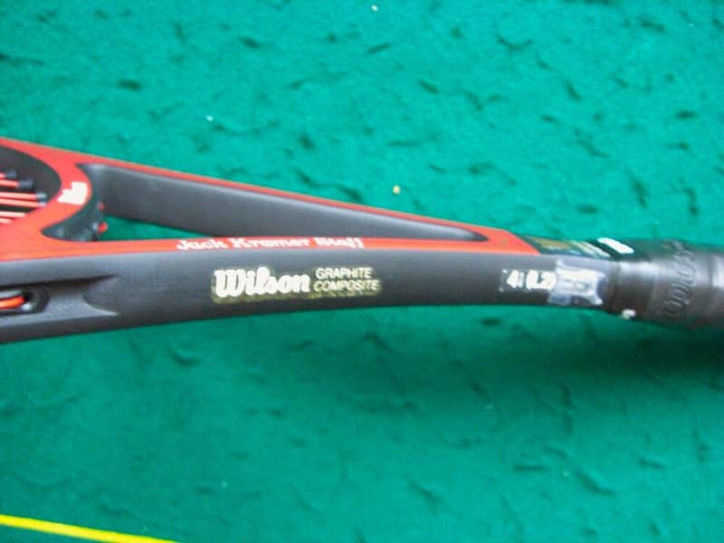1986 Rare Wilson Jack Kramer Staff 85 Graphite 16x18 1/4 Cover