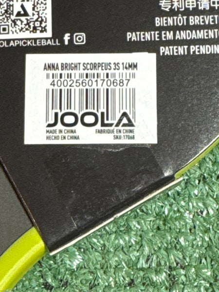 Joola Anna Bright Scorpeus 3s 14mm Pickleball Paddle | Brand New