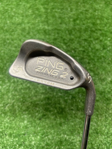 Ping Zing 2 Black Dot 5 Iron JZ Stiff Flex Steel Shaft RH 38L New Grip!