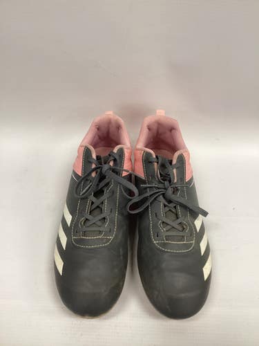 Used Adidas Adidas Baseball Bb Sb Cleats Grey And Pink Junior 05.5 11851-s000026615