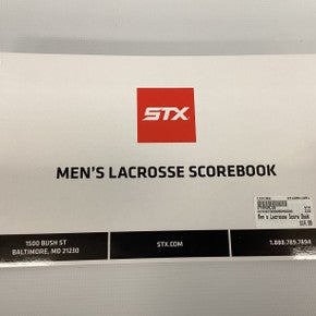 New Men's Lacrosse Score Book 11851-stxasmlsb