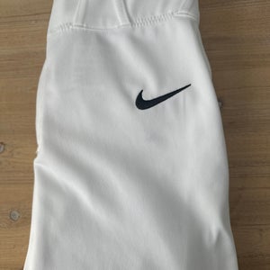 White Nike Youth Knicker Style Youth Large Baseball Pants