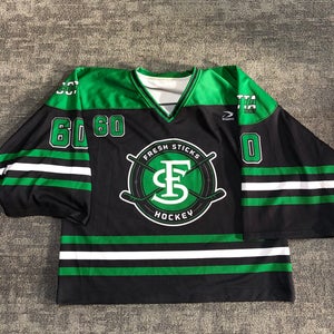 Gotta Hockey Goalie Gut Black Green White Goalie Cut 56G Jersey