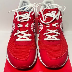 Red Men's Size M 11.0 (W 12.0) Adult New Balance Low Top Molded Cleats (New)