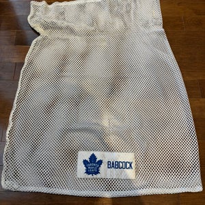 Toronto Maple Leafs Pro Stock Laundry Bag White Babcock