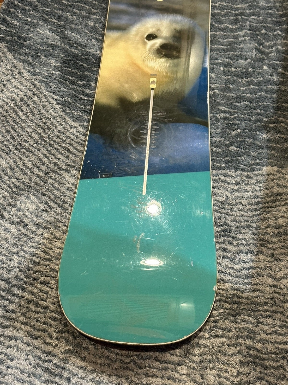 Burton 2008 Un Inc 154 Seal Orange / Teal Snowboard | SidelineSwap