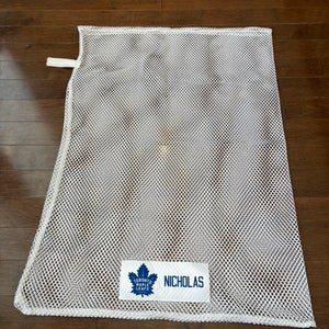 Toronto Maple Leafs Pro Stock Laundry Bag White Nicholas